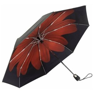 Мини-зонт Pierre Cardin, купол 98 см., 8 спиц, система «антиветер», для женщин, черный
