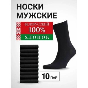 Мужские носки , 10 пар, размер 27(41-42), черный