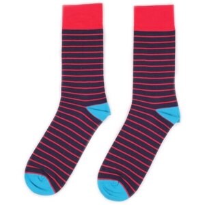 Мужские носки Burning Heels, 1 пара, классические, фантазийные, размер 36-38, красный, черный