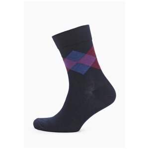 Мужские носки COMANDOR, 1 пара, высокие, размер 41;42;43, синий, бордовый