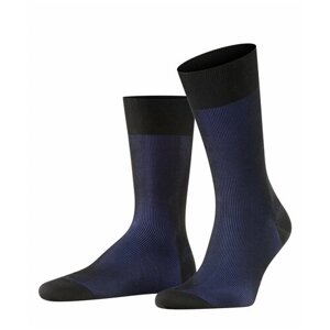 Мужские носки Falke, 1 пара, классические, нескользящие, размер 43-44, синий, черный