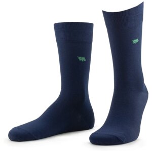 Мужские носки Grinston, 1 пара, классические, размер 25, синий