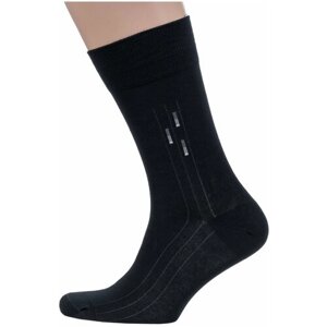 Мужские носки Grinston, 1 пара, классические, размер 29, черный