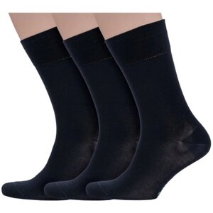 Мужские носки Grinston, 3 пары, размер 31, черный