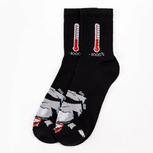 Мужские носки Kaftan, 1 пара, классические, на 23 февраля, размер 41-44, черный