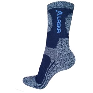 Мужские носки KOMAX, 1 пара, высокие, размер 42-48, синий, черный
