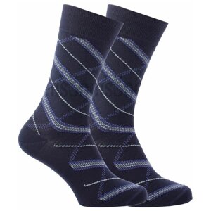 Мужские носки LorenzLine, 1 пара, классические, размер 25 (39-40), синий
