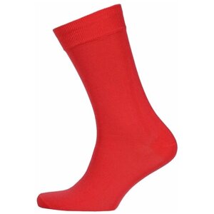 Мужские носки LorenzLine, 1 пара, классические, размер 27 (41-42), красный