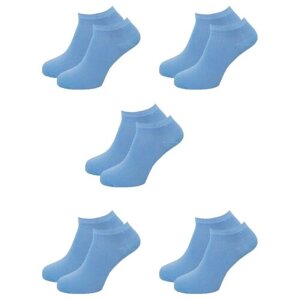 Мужские носки LorenzLine, 5 пар, укороченные, износостойкие, размер 40/43, голубой