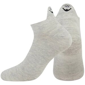 Мужские носки MELLE, 1 пара, укороченные, размер Unica (40-45), серый