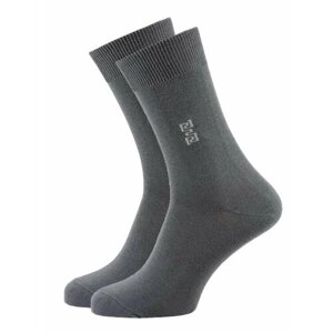 Мужские носки НАШЕ, 5 пар, классические, износостойкие, размер 25, серый