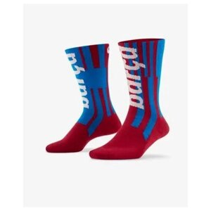 Мужские носки NIKE, высокие, на Новый год, на 23 февраля, размер M, бордовый