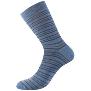 Мужские носки Omsa, 1 пара, классические, нескользящие, размер 39-41, голубой