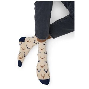 Мужские носки Omsa, 1 пара, классические, размер 45-47, бежевый
