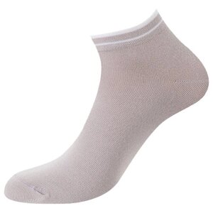 Мужские носки Omsa, 1 пара, укороченные, нескользящие, размер 42-44, серый, бежевый