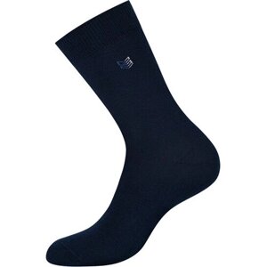 Мужские носки Omsa, 1 пара, высокие, размер 45-47, синий