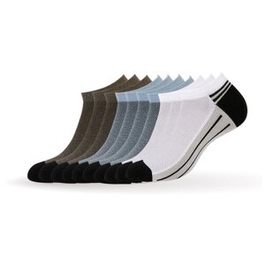 Мужские носки Omsa, 10 пар, 10 уп., укороченные, размер 42-44, мультиколор