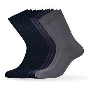 Мужские носки Omsa, 10 пар, 10 уп., высокие, размер 39-41, мультиколор
