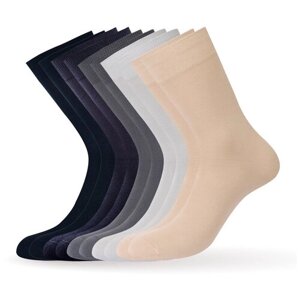 Мужские носки Omsa, 10 пар, 10 уп., высокие, размер 45-47, мультиколор