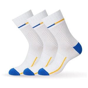 Мужские носки Omsa, 3 пары, 3 уп., высокие, размер 39-41, белый