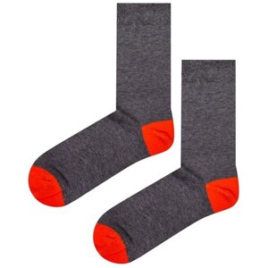 Мужские носки Palama, 1 пара, классические, размер 27, оранжевый