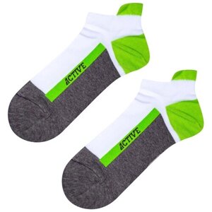 Мужские носки Palama, 1 пара, укороченные, размер 27, зеленый
