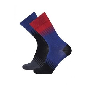 Мужские носки Pantelemone, 2 пары, 2 уп., укороченные, быстросохнущие, износостойкие, нескользящие, воздухопроницаемые, размер 25(38-40), черный, красный