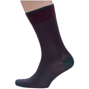 Мужские носки Sergio di Calze, 1 пара, классические, размер 25, бордовый