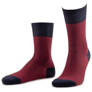 Мужские носки Sergio di Calze, 1 пара, классические, усиленная пятка, размер 25, красный