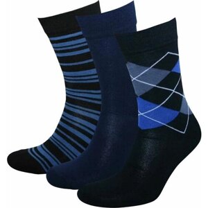 Мужские носки STATUS, 3 пары, классические, размер 29, синий, черный