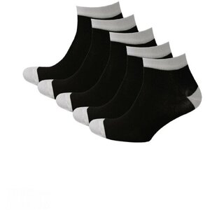 Мужские носки STATUS, 5 пар, укороченные, размер 27, серый, черный