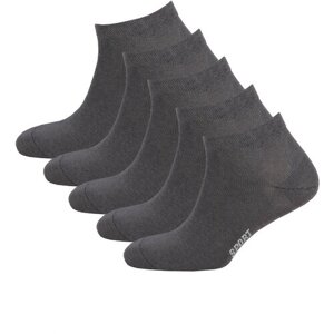 Мужские носки STATUS, 5 пар, укороченные, размер 27, серый