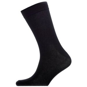 Мужские носки ТУЛЬСКИЙ ТРИКОТАЖ, 1 пара, высокие, ослабленная резинка, вязаные, размер 41/42, черный