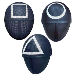 Набор масок из сериала "Игра в Кальмара" 3 шт/Squid Game Cosplay Mask