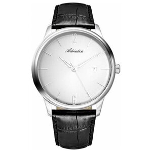 Наручные часы Adriatica Часы мужские Adriatica A8269.5253Q, черный, серебряный