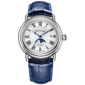 Наручные часы AEROWATCH Часы наручные мужские Aerowatch 1942 77983 AA01, белый, синий