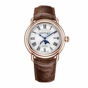 Наручные часы AEROWATCH Swiss Made Часы наручные мужские Aerowatch 1942 77983 RO01, золотой