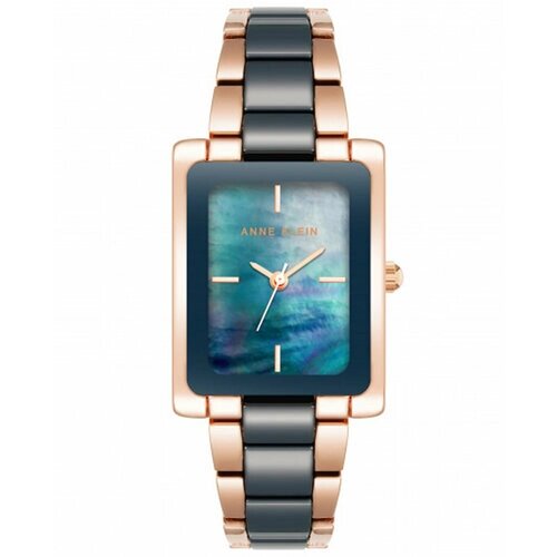 Наручные часы ANNE KLEIN Часы Anne Klein 3998NVRG с гарантией, голубой, золотой