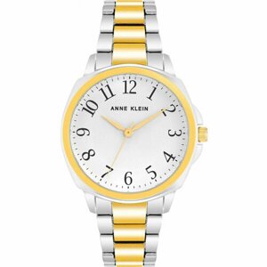 Наручные часы ANNE KLEIN Часы Anne Klein 4055WTTT, белый, желтый