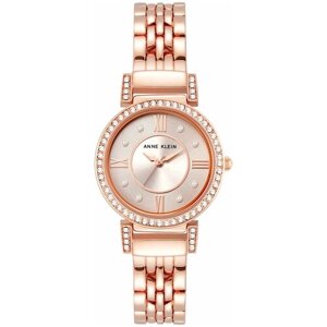 Наручные часы ANNE KLEIN Crystal Metals Наручные часы Anne Klein 2928TPRG, золотой, розовый