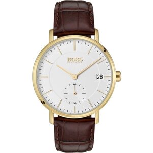 Наручные часы BOSS Часы мужские Hugo boss 1513640, мультиколор, коричневый