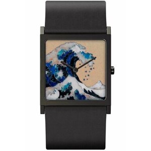 Наручные часы Briller Art Часы Briller Большая волна в Каганаве (К. Хокусай), черный