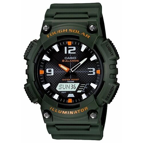 Наручные часы CASIO AQ-S810W-3A, зеленый, хаки