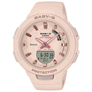 Наручные часы CASIO Baby-G BSA-B100-4A1, розовый, бежевый