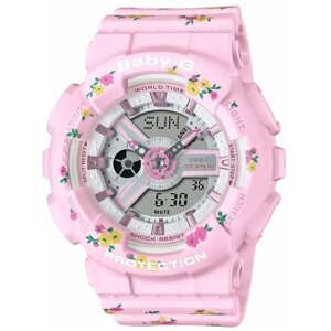 Наручные часы CASIO Baby-G, розовый, черный