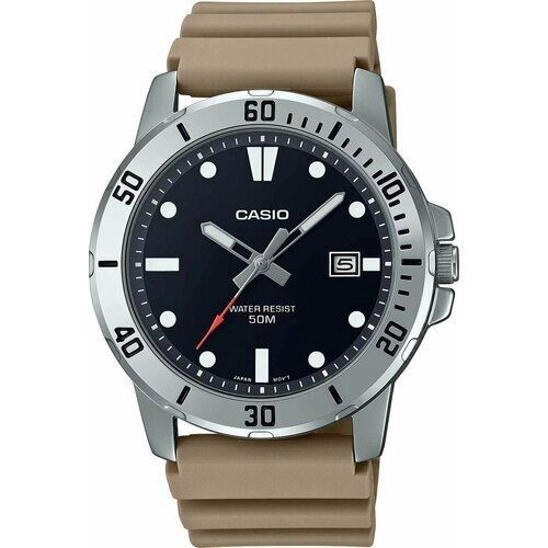 Наручные часы CASIO Casio Analog MTP-VD01-5E, серебряный, черный
