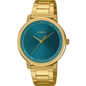 Наручные часы CASIO Casio LTP-B115G-3E, золотой, бирюзовый