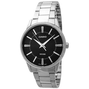 Наручные часы CASIO Casio MTP-1303PD-1A, черный, серебряный