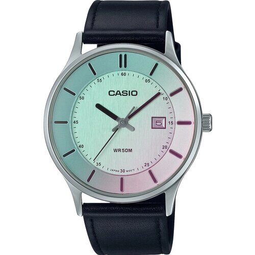 Наручные часы CASIO Casio MTP-E605L-7E, серебряный, зеленый