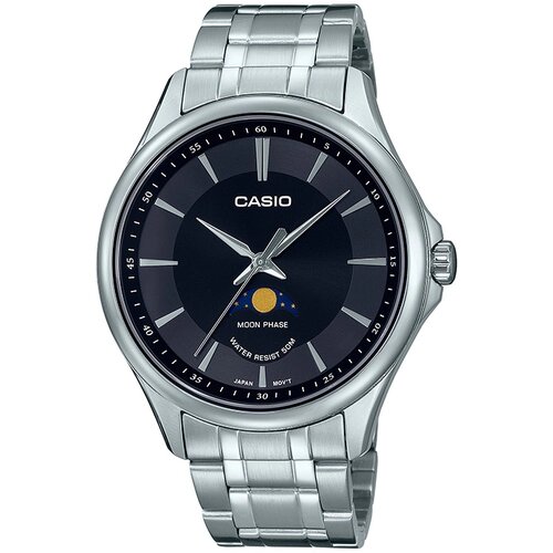 Наручные часы CASIO Casio MTP-M100D-1A, черный, серебряный